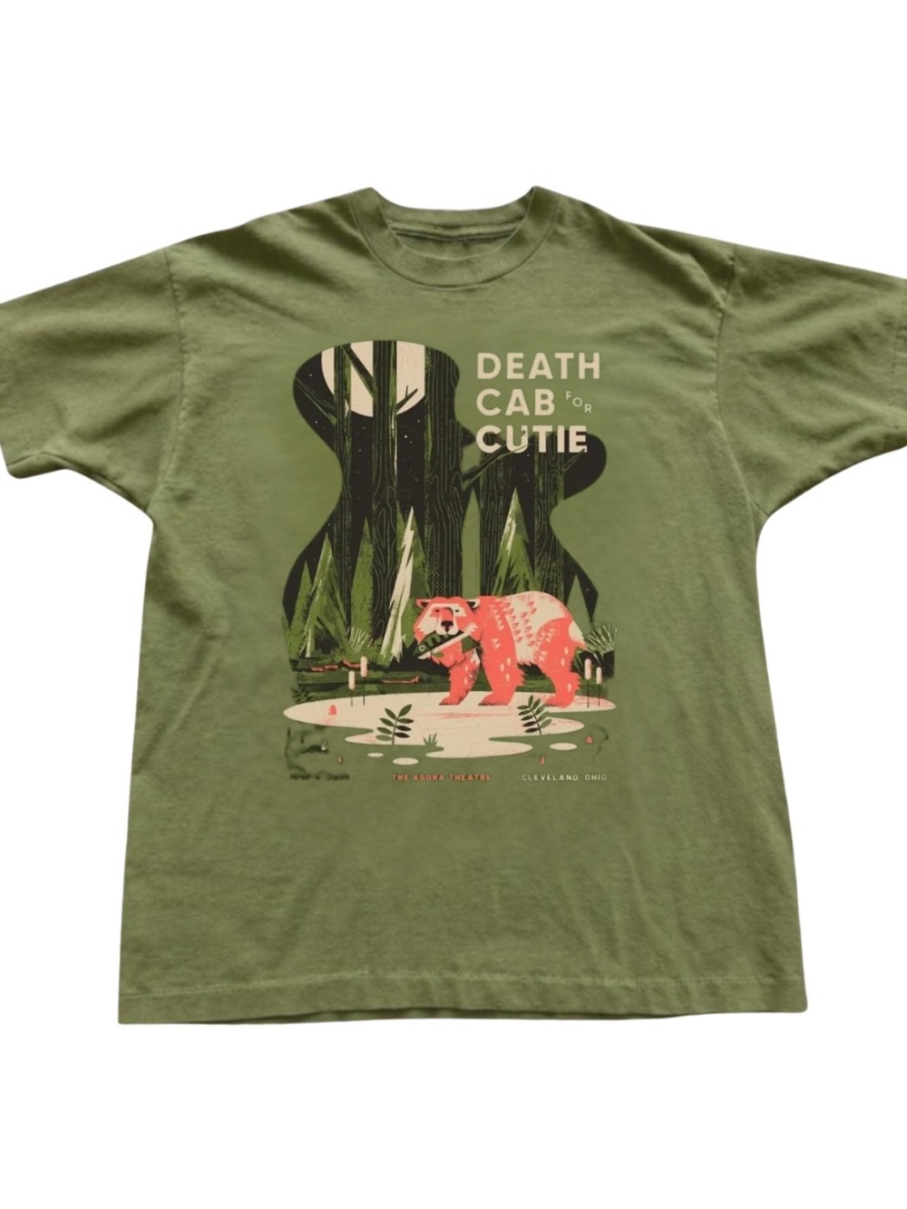 Military Green Death Cab for Cutie Graphic Tee